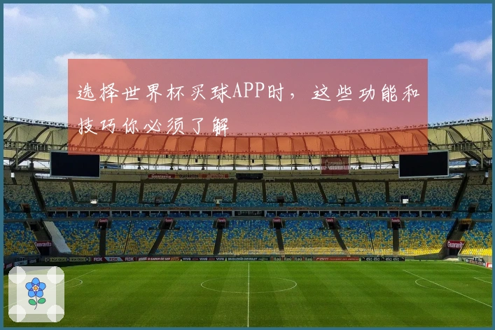 选择世界杯买球APP时，这些功能和技巧你必须了解